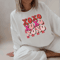 Valentines Day Sweatshirt For Women XOXO Heart Retro Crewneck Cute Valentine Pullover 2