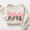 Funny Raccoon Valentine Sweatshirt For Women Heart Lover Crewneck Cute Casual Pullover 0