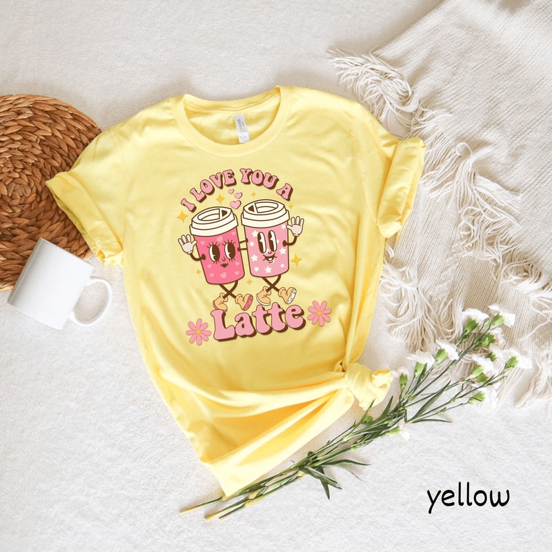 Valentines Coffee Shirt For Women Coffee Lover Heart Graphic Tee Cute Casual Valentine Top 3