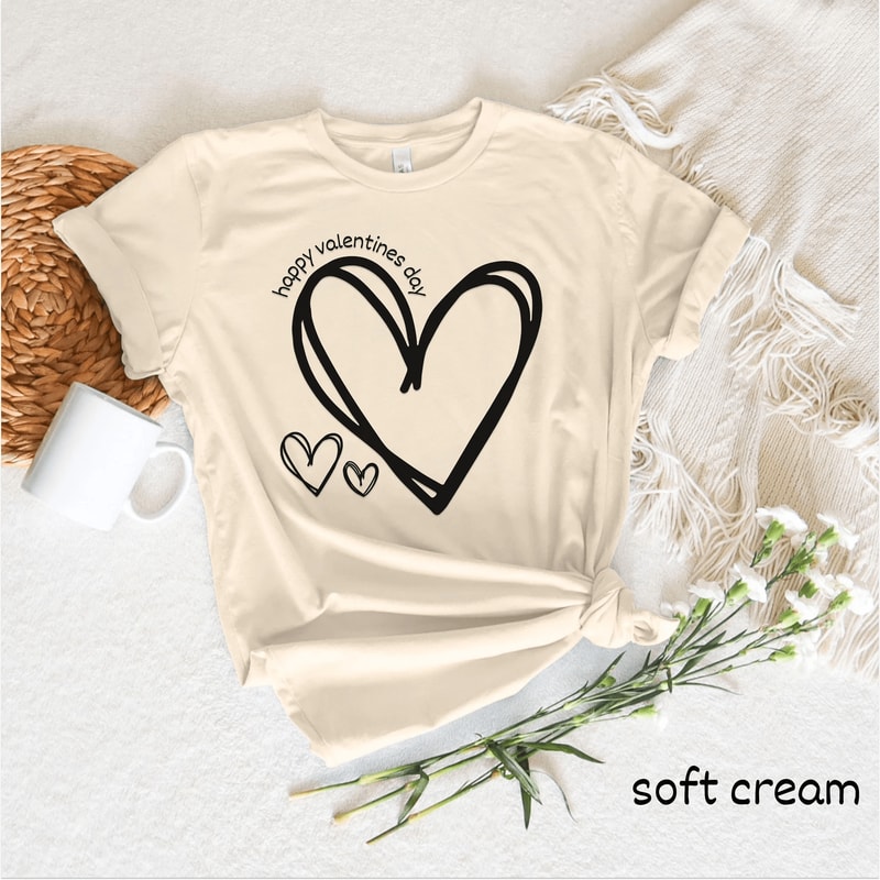 Valentines Day Heart Shirt For Women Love Tee Cute Teacher Casual Graphic Top 2