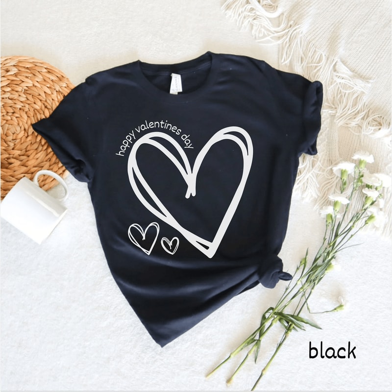 Valentines Day Heart Shirt For Women Love Tee Cute Teacher Casual Graphic Top 4
