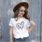 Valentines Day Love Tee For Women Doodle Heart Graphic Shirt Cute Casual Valentine Top 3
