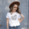 Valentines Day Love Tee For Women Doodle Heart Graphic Shirt Cute Casual Valentine Top 3