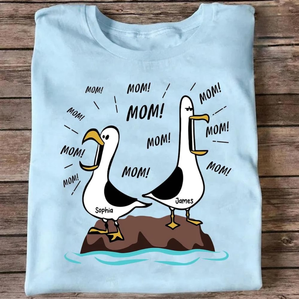 Seagull Mom Mom Mom Personalized Shirt Funny Mothers Day Gift For Mom Disney Nemo TShirt 1