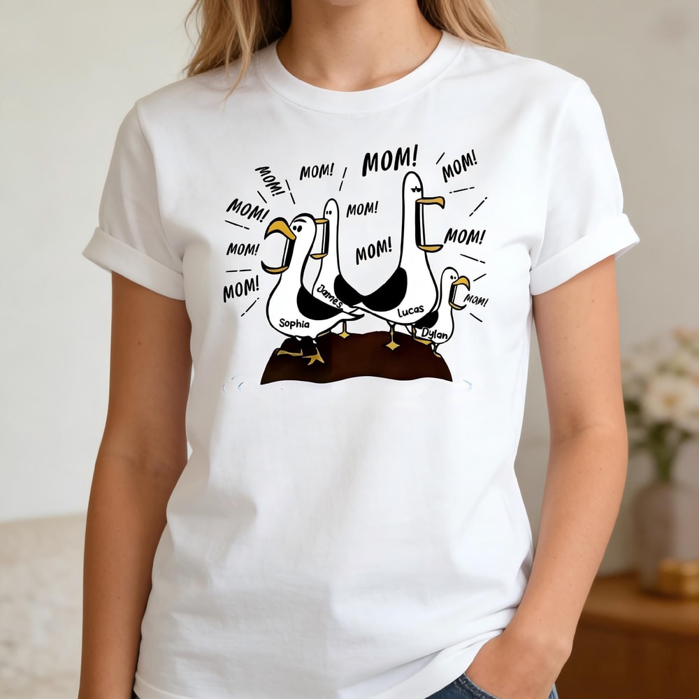 Seagull Mom Mom Mom Personalized Shirt Funny Mothers Day Gift For Mom Disney Nemo TShirt 3