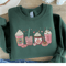 Valentines Coffee Sweatshirt For Women Love Heart Crewneck Cute Casual Valentine Pullover 3