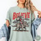 Funny Christmas Comfort Colors TShirt Believe In Santa Shirt Unisex Santa Dinosaur UFO Tee 3
