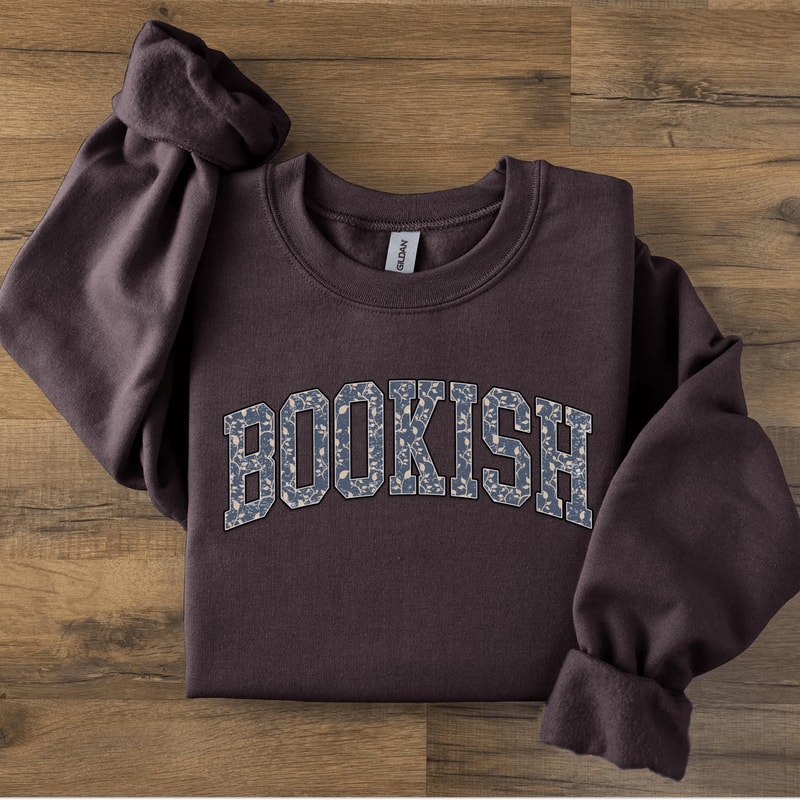 Bookish Sweatshirt For Women Bookworm Reader Cozy Reading Crewneck Librarian Gift Pullover 2