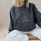 Cute Cat Bookish Sweatshirt For Women Book Lover Cat Reading Crewneck Funny Bookworm Pullover 2