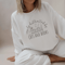 Cute Cat Bookish Sweatshirt For Women Book Lover Cat Reading Crewneck Funny Bookworm Pullover 3