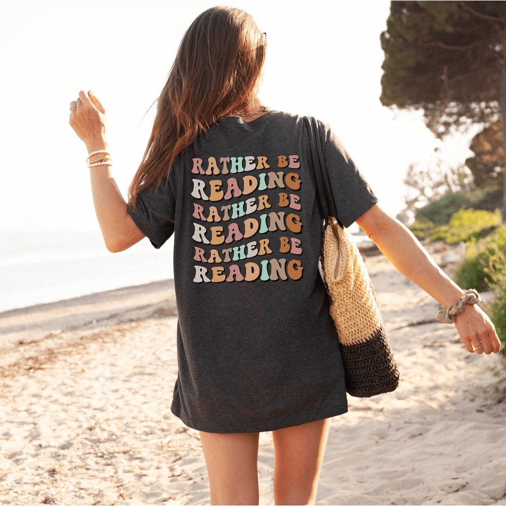 Funny Book Lover Shirt For Women Bookworm Reading Tee Casual Book Club Graphic Top 0