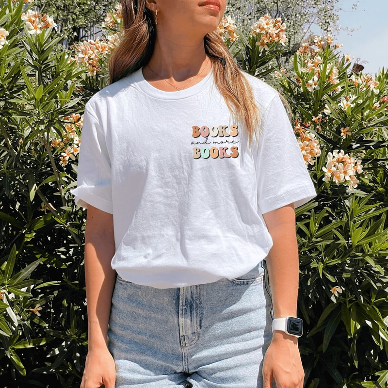 Funny Book Lover Shirt For Women Bookworm Reading Tee Casual Book Club Graphic Top 1