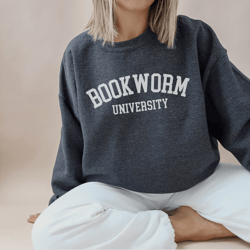 book lover sweatshirt for women bookish botanical reading crewneck bookworm pullover