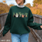 Cats And Plants Sweatshirt For Women Plant Lady Cat Lover Garden Crewneck Cozy Botanical Pullover 5