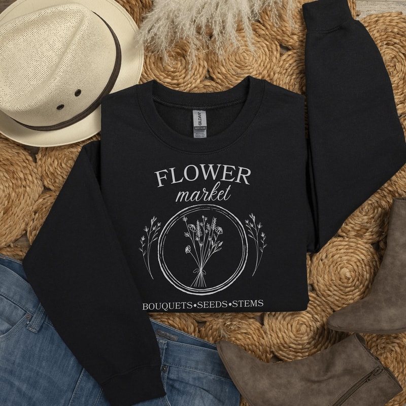 Vintage Pressed Flowers Shirt For Women Boho Wildflower Cottagecore Floral Botanical Tee Garden Lov 4