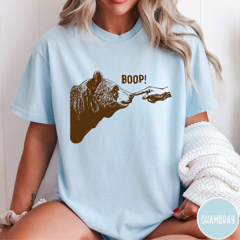 Funny Cat Shirt Cat Shirt Boop Shirt Cute Animal Shirt Minimalist Shirt Aesthetic Graphic Tee Casua 0
