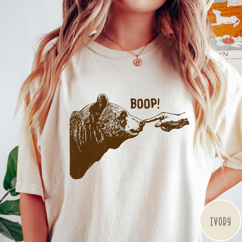 Funny Cat Shirt Cat Shirt Boop Shirt Cute Animal Shirt Minimalist Shirt Aesthetic Graphic Tee Casua 2