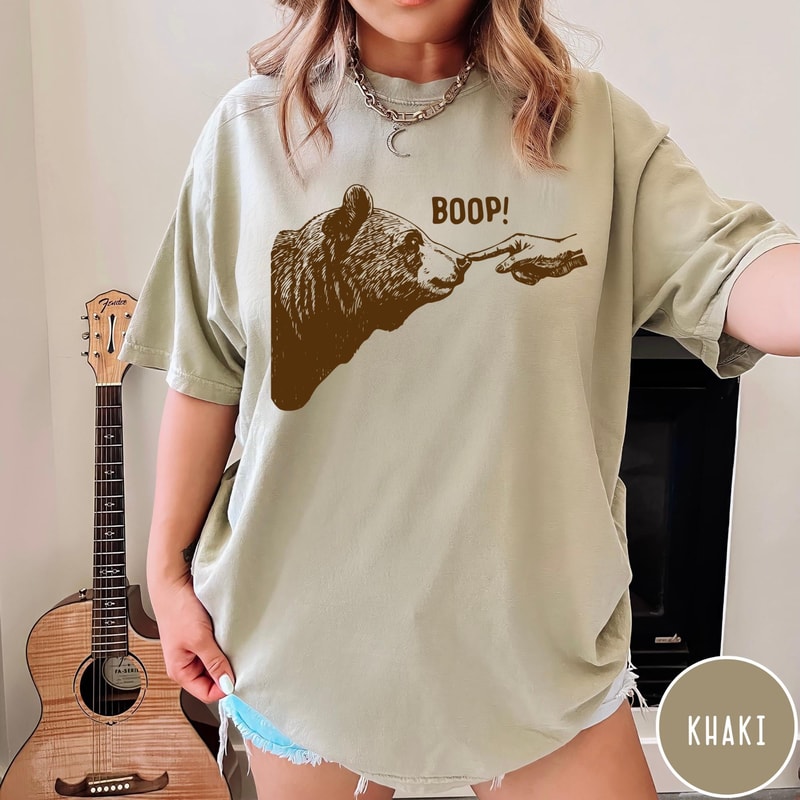 Funny Cat Shirt Cat Shirt Boop Shirt Cute Animal Shirt Minimalist Shirt Aesthetic Graphic Tee Casua 1