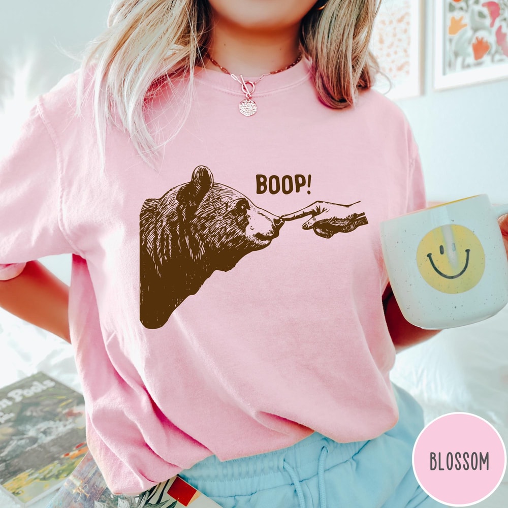 Funny Cat Shirt Cat Shirt Boop Shirt Cute Animal Shirt Minimalist Shirt Aesthetic Graphic Tee Casua 4