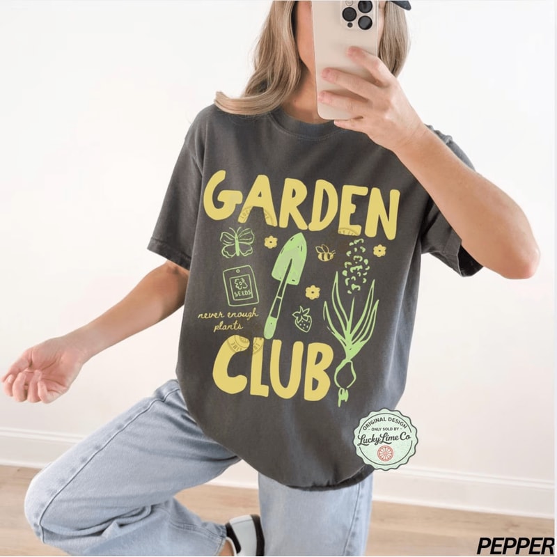 Comfort Colors Garden Club Shirt Gardening T Shirt Plant Lover Cottagecore Tee Gift 1