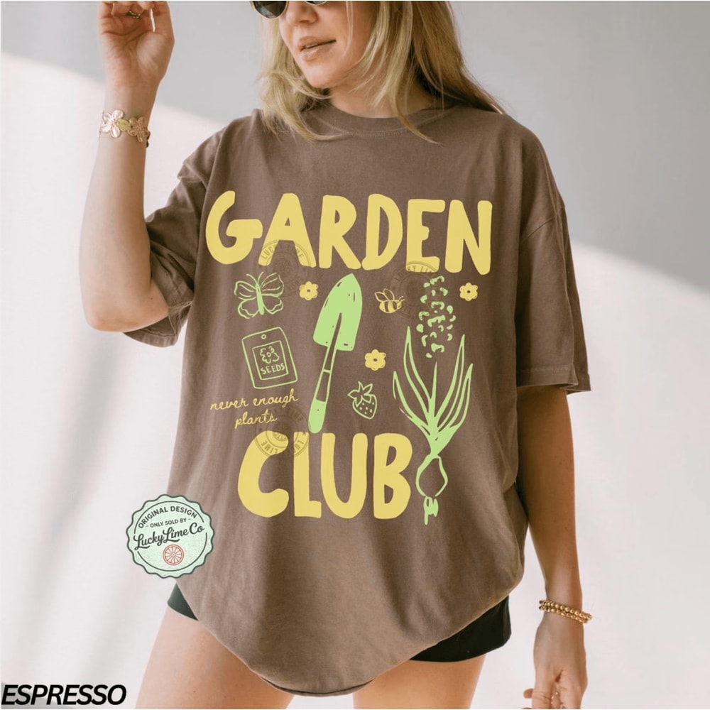 Comfort Colors Garden Club Shirt Gardening T Shirt Plant Lover Cottagecore Tee Gift 2
