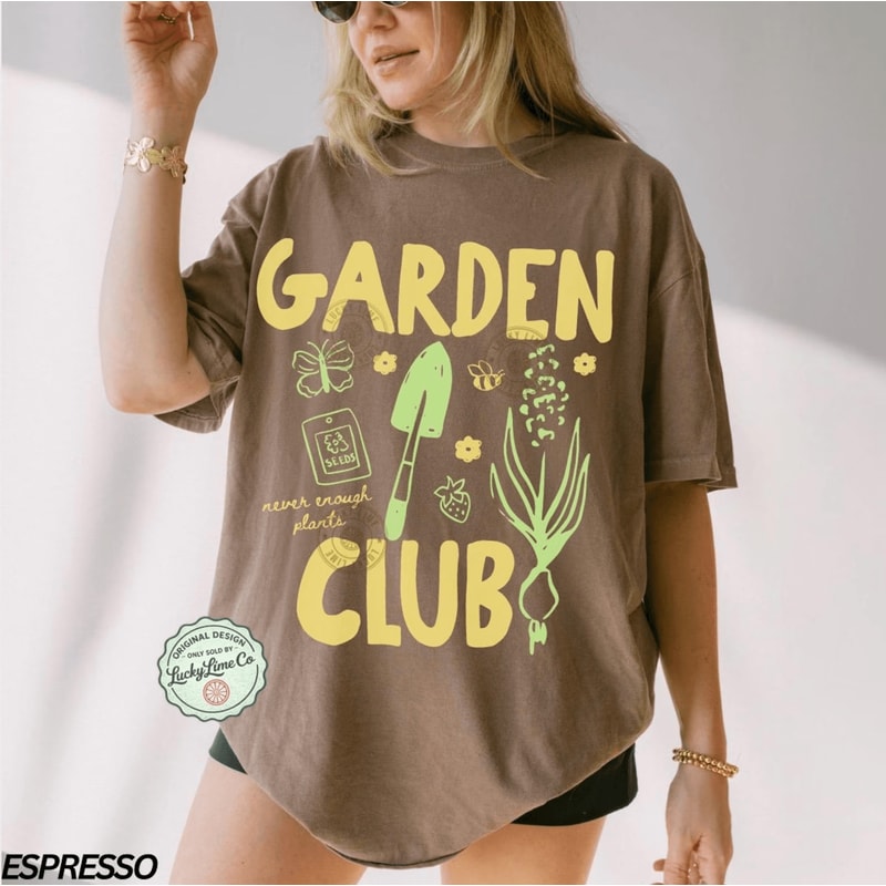 Comfort Colors Garden Club Shirt Gardening T Shirt Plant Lover Cottagecore Tee Gift 2