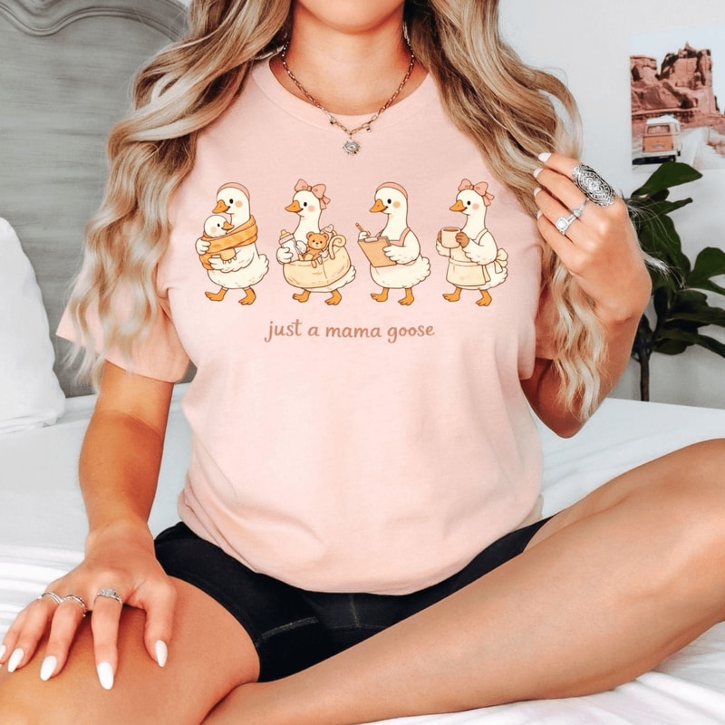 Mama Goose Shirt Funny Mom Life Tee Comfort Colors Silly Goose Mom Shirt 2