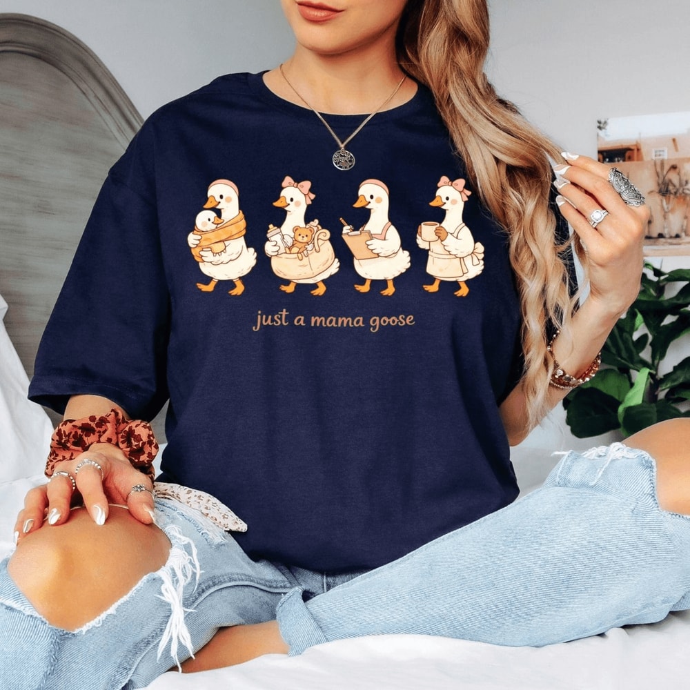 Mama Goose Shirt Funny Mom Life Tee Comfort Colors Silly Goose Mom Shirt 3