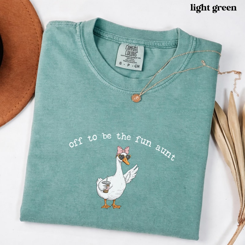 Funny Aunt Goose Comfort Colors Tshirt Gift For Aunt Aunt Gift Pregnancy Announcement For Sister Fu 2