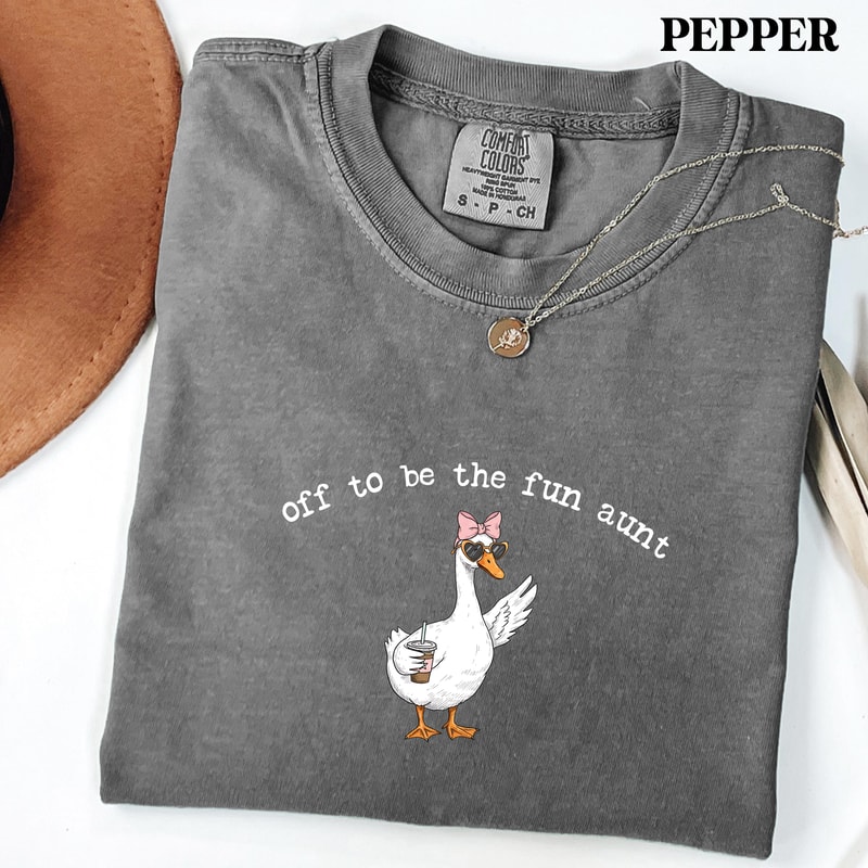 Funny Aunt Goose Comfort Colors Tshirt Gift For Aunt Aunt Gift Pregnancy Announcement For Sister Fu 4