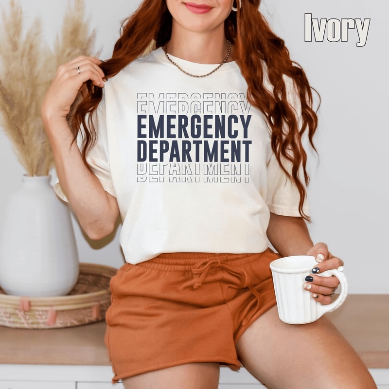 Comfort Colors ER Nurse Emergency Department Shirt Healthcare Gift Tee 3