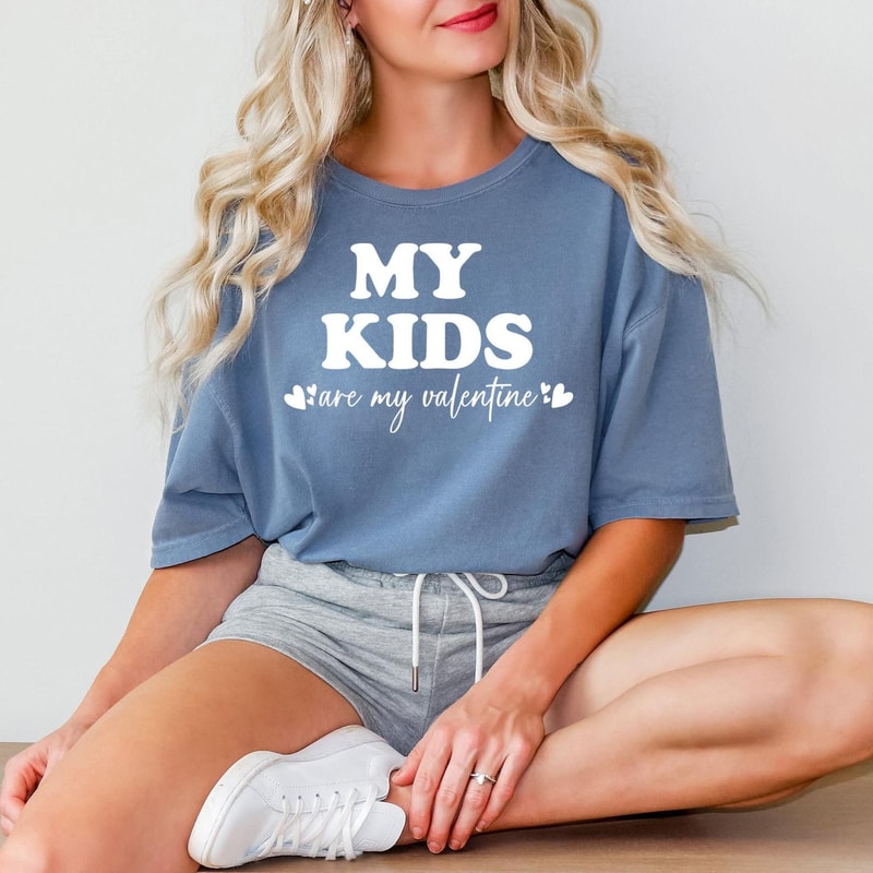 Comfort Colors Custom Valentine Shirt Personalized My Valentine Tee For Couple Cute Heart Script Sh 4