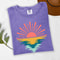 Comfort Colors Sunset Beach Shirt Retro Ocean Sunrise Tee Vintage Summer Graphic T Vacation T Cute 2