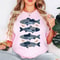 Comfort Colors Fish Shirt Beach Summer Coastal Ocean Lover Graphic Tee 1