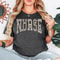 Nurse Leopard Shirt Floral Leopard Print Nurse Graphic Tee Comfort Colors RN Gift Shirt 2