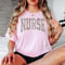 Nurse Leopard Shirt Floral Leopard Print Nurse Graphic Tee Comfort Colors RN Gift Shirt 5