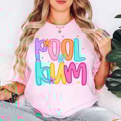 comfort colors pool bum t-shirt | funny summer beach vibes graphic tee for vacation