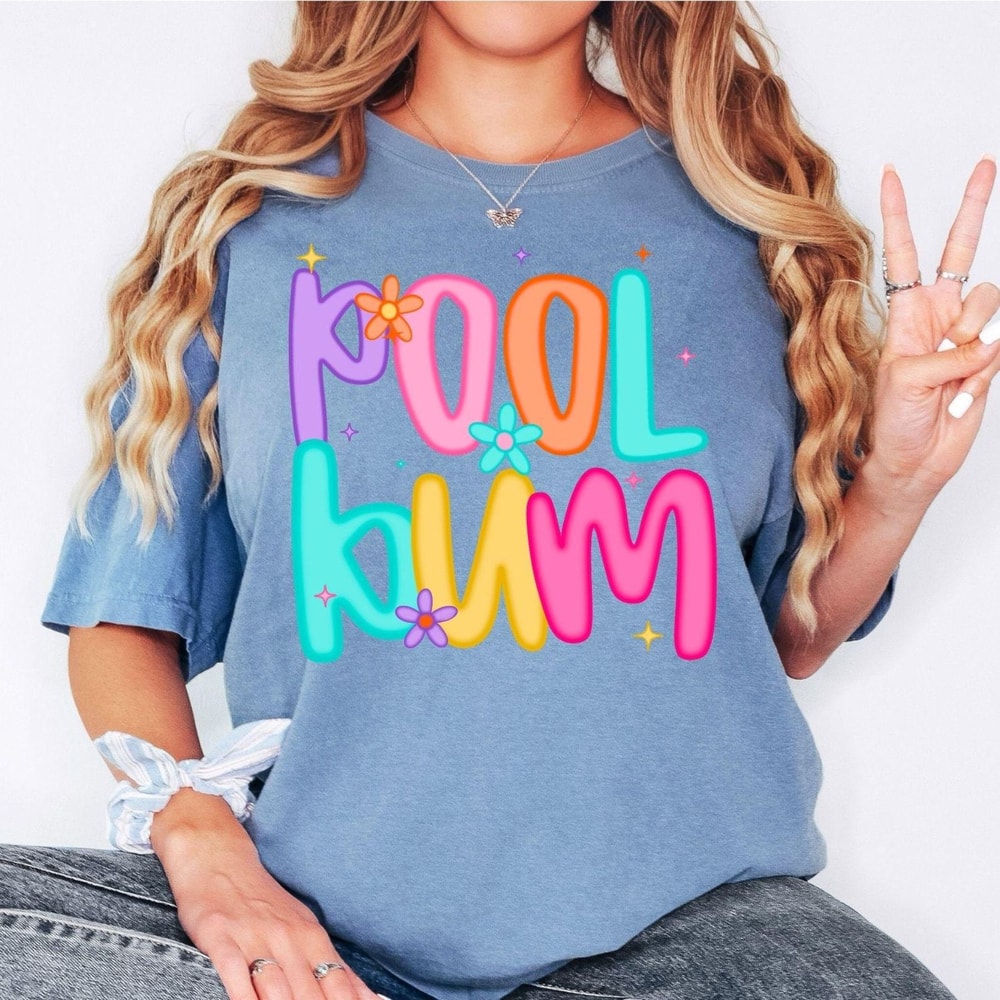 Comfort Colors Pool Bum TShirt Funny Summer Beach Vibes Graphic Tee For Vacation 3