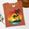 Comfort Colors Sunset Beach Shirt Tropical Palm Tree Ocean Sunset Coastal Aesthetic Tee 3