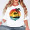 Comfort Colors Sunset Beach Shirt Tropical Palm Tree Ocean Sunset Coastal Aesthetic Tee 4