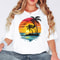 Comfort Colors Sunset Beach Shirt Tropical Palm Tree Ocean Sunset Coastal Aesthetic Tee 4