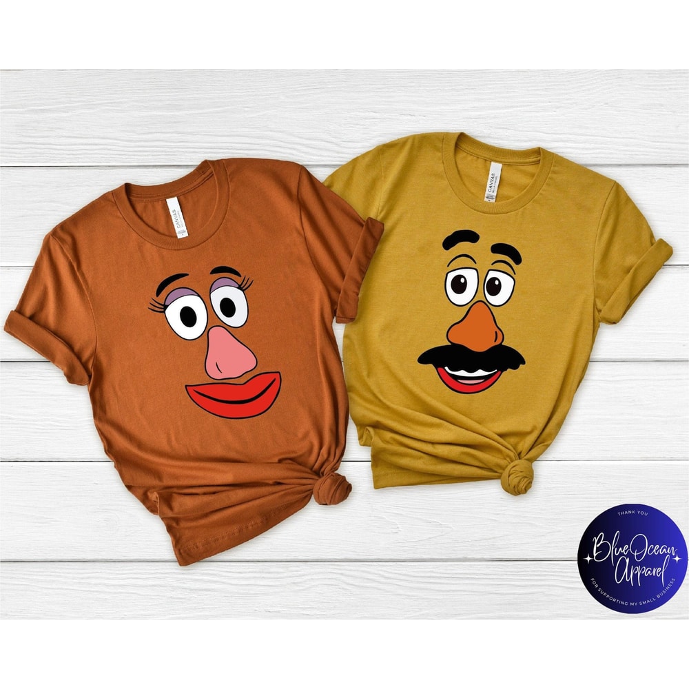 Mr Potato And Mrs Potato Head Shirt Funny Personalized Thanksgiving Couple Matching Shirt 1