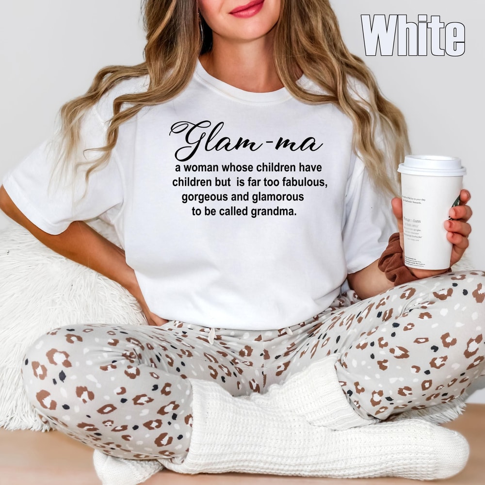 Comfort Colors GlamMa Shirt Glamorous Grandma Tee Funny Grandma Gift Stylish Grandma Shirt Chic Nan 2