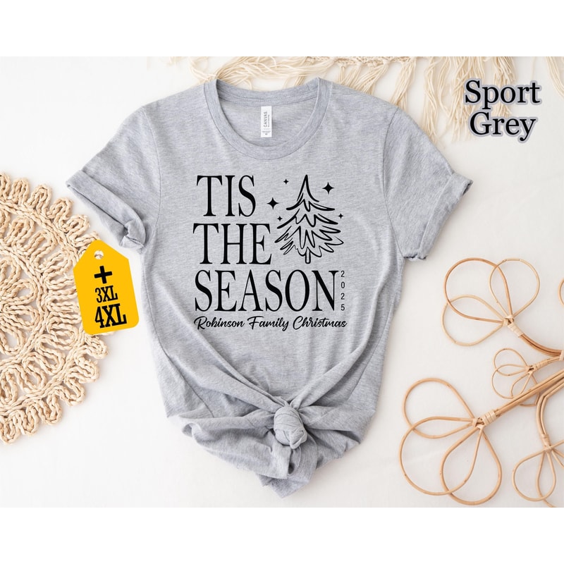 Tis The Season Christmas Shirt Personalized Family Christmas Tee Matching Family Xmas Shirt Christm 3