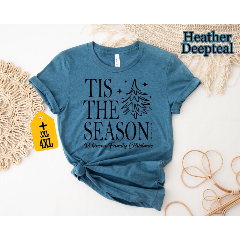 Tis The Season Christmas Shirt Personalized Family Christmas Tee Matching Family Xmas Shirt Christm 5