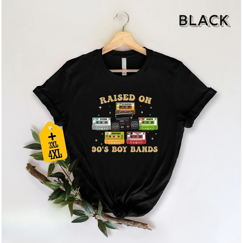 Raised On 90s Boy Band Shirt Retro 90s Music Shirt Music Lover Shirt Concert Shirt Classic Rock Shi