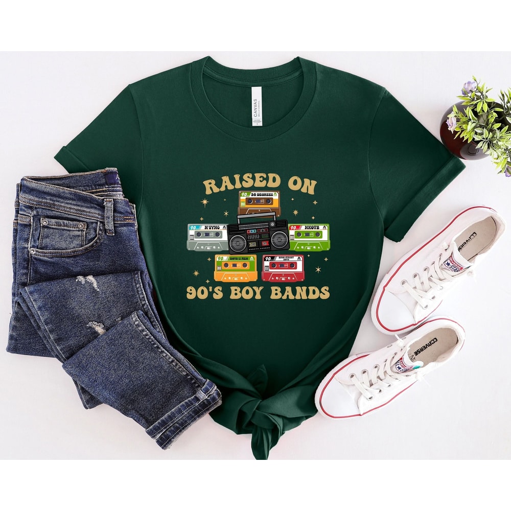 Raised On 90s Boy Band Shirt Retro 90s Music Shirt Music Lover Shirt Concert Shirt Classic Rock Shi