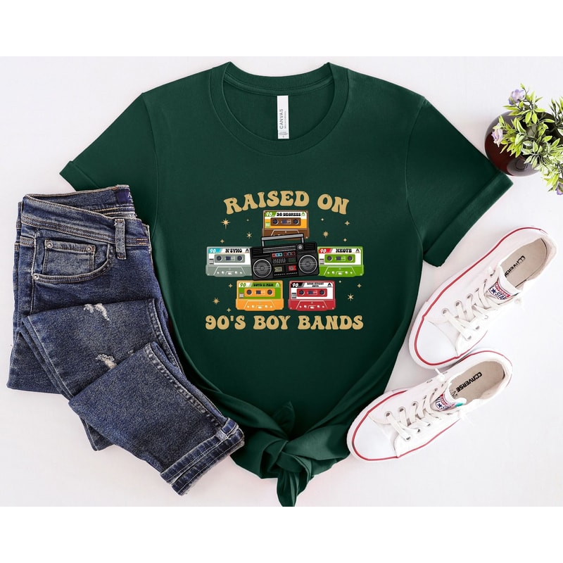 Raised On 90s Boy Band Shirt Retro 90s Music Shirt Music Lover Shirt Concert Shirt Classic Rock Shi