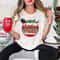 Comfort Colors Santa Vibes Shirt Retro Holiday Santa Claus Christmas Graphic Tee For Women 0