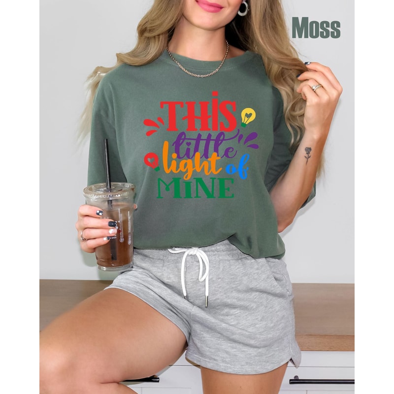 Comfort Colors This Little Light Of Mine Shirt Christian Faith Inspirational Gospel Tee 2